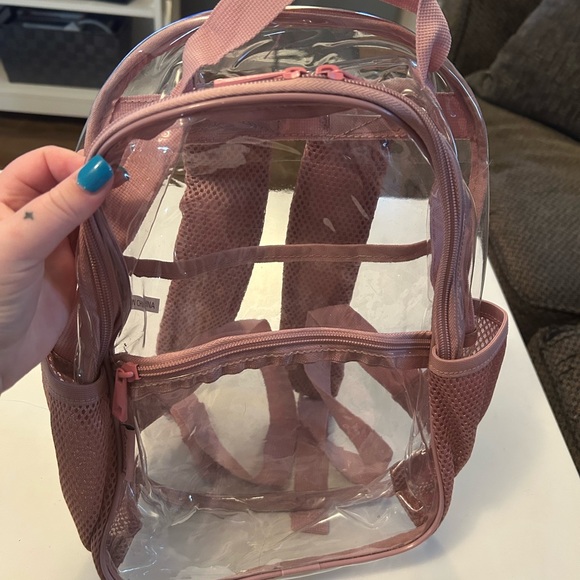 Pink Transparent Backpack - Picture 3 of 3
